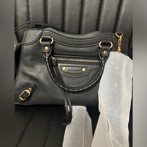 Balenciaga Neo small leather black crossbody bag